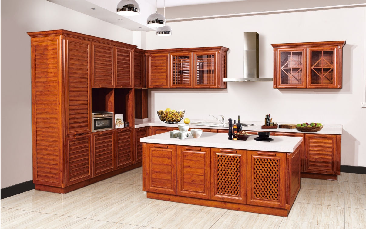 全鋁櫥柜-10（風格：中式；顏色：金橡）